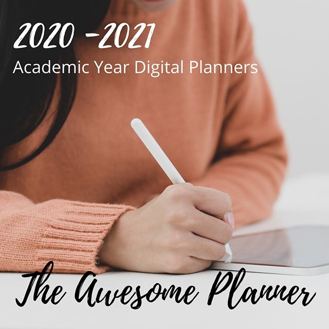 The 2020-2021 Academic Year Planners...