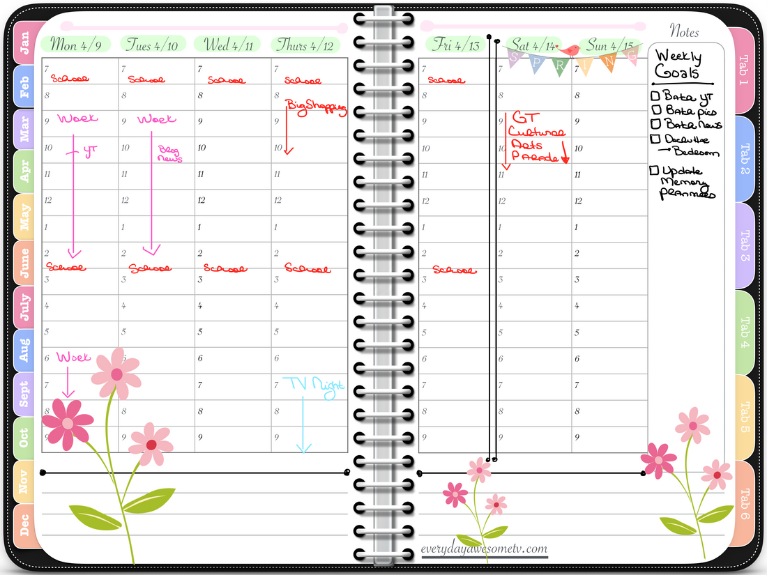 Digital Plan With Me in GoodNotes - Week 15 of 2018