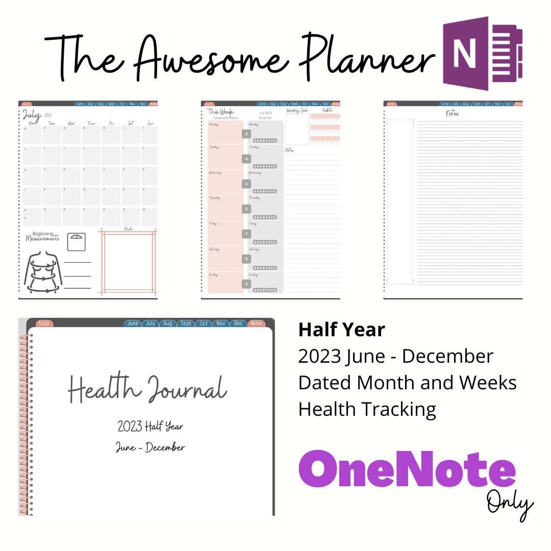 Health Journal 2023 Half Year - OneNote - June - December