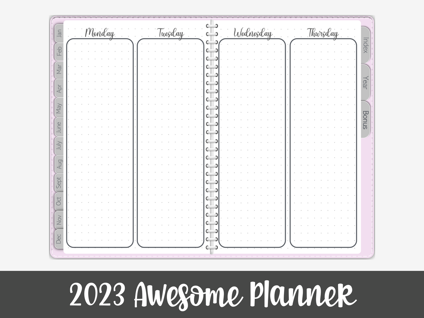 2023 OneNote Awesome Planner - Pink
