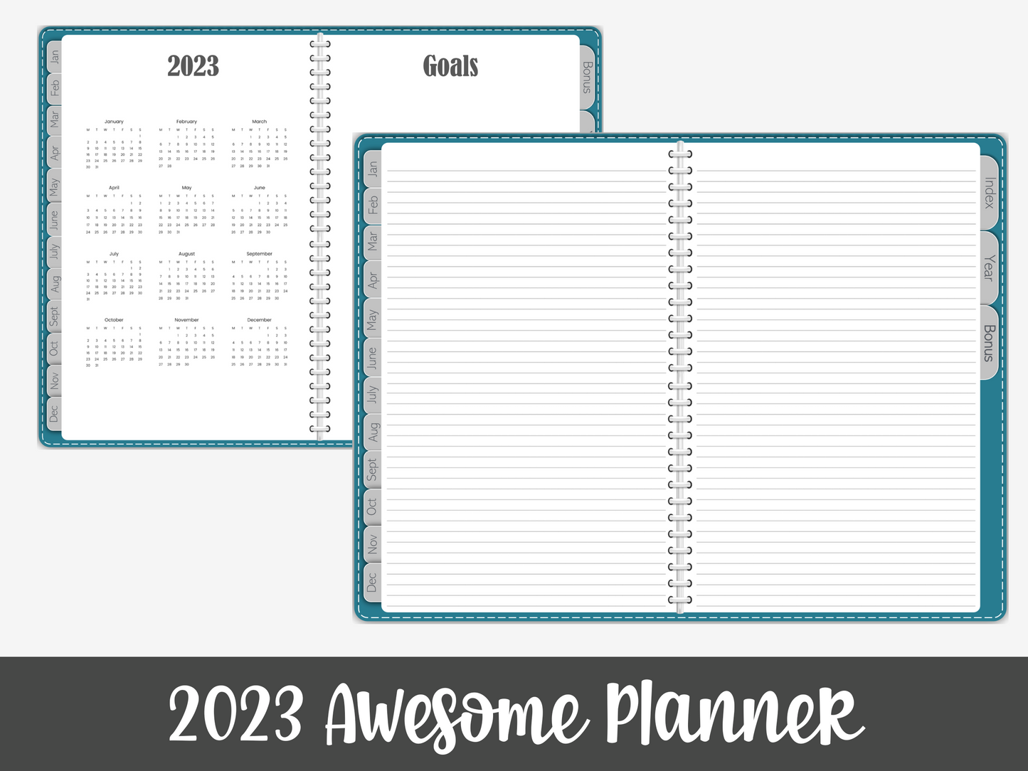 2023 OneNote Awesome Planner - Teal
