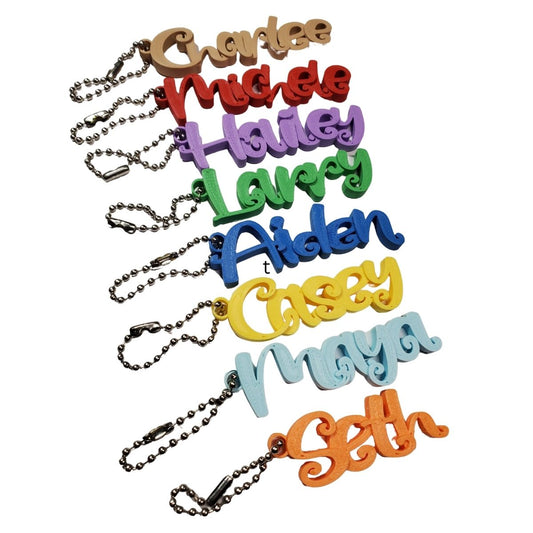 Personalized CurlyCue Keychain - Luggage, Backpack, Planner, Purse Tag